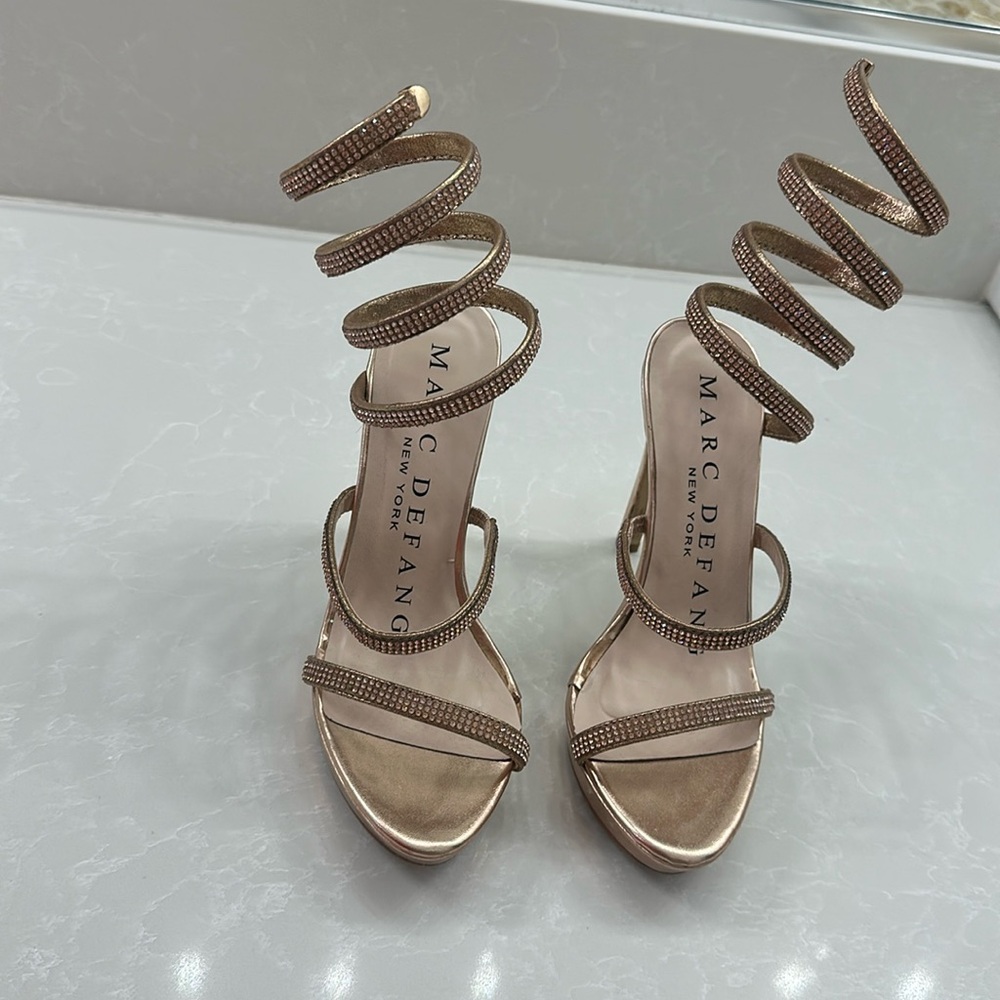 Marc Defang rose gold heels